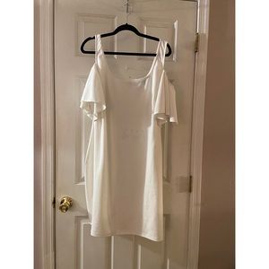 White Cold Shoulder Bodycon Dress